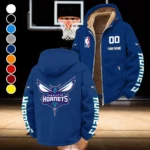 All-Season Court Culture Winter Fleece Jacket, Insulated Sport Hoody HVN1436CH - Navy