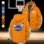 All-Season Court Culture Winter Fleece Jacket, Insulated Sport Hoody HVN1436CH - Orange