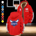 All-Season Court Culture Winter Fleece Jacket, Insulated Sport Hoody HVN1436CH - Red