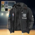 Basketball Lifestyle Squad Flannel Hoodie, Everyday Supporter Hooded Flannel HVN1436DM - Black