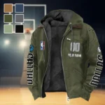 Basketball Lifestyle Squad Flannel Hoodie, Everyday Supporter Hooded Flannel HVN1436DM - Green
