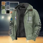 Basketball Lifestyle Squad Flannel Hoodie, Everyday Supporter Hooded Flannel HVN1436DM - Light Green