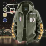 Loyal Supporter Energy Fleece Windbreaker Jacket, Dual-Layer Protection Jacket HVN1436DN - Green