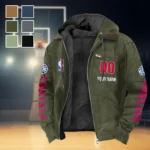 Sport Spirit Family Flannel Hoodie, Street Style Sport Hoodie HVN1436DP - Green
