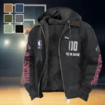 Bold Court Energy Flannel Hoodie, Cold Game Day Hoodie HVN1436HR - Black
