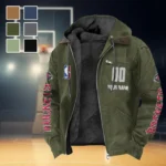 Bold Court Energy Flannel Hoodie, Cold Game Day Hoodie HVN1436HR - Green