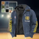 Game Ready Spirit Flannel Hoodie, Supporter Spirit Hooded Flannel HVN1436IP - Navy Blue