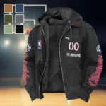 Basketball Lifestyle Family Flannel Hoodie, Athletic Lifestyle Fan Hoodie HVN1436LA - Black