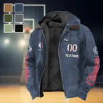 Basketball Lifestyle Family Flannel Hoodie, Athletic Lifestyle Fan Hoodie HVN1436LA - Navy Blue