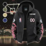 Basketball Lifestyle Family Fleece Windbreaker Jacket, Performance Barrier Jacket HVN1436LA - Black