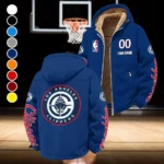 Basketball Lifestyle Family Winter Fleece Jacket, Multi-Sport Winter Layer HVN1436LA - Navy