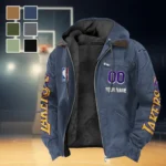 Rising Fan Pride Flannel Hoodie, Classic Flannel Sport Hoodie HVN1436LA - Navy Blue