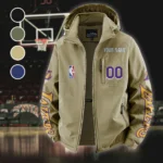 Rising Fan Pride Fleece Windbreaker Jacket, Multi-Sport Weather Jacket HVN1436LA - Khaki