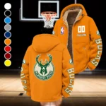 Athletic Sport Lifestyle Winter Fleece Jacket, Cold Weather Hiking Fleece HVN1436MB - Orange