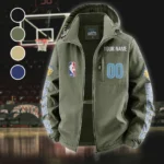 Everyday Hoop Culture Fleece Windbreaker Jacket, Endurance Sport Barrier HVN1436MG - Green