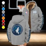 Bold Supporter Nation Winter Fleece Jacket, Cross-Training Thermal Zip HVN1436MT - Grey