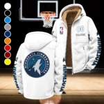 Bold Supporter Nation Winter Fleece Jacket, Cross-Training Thermal Zip HVN1436MT - White