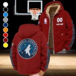 Bold Supporter Nation Winter Fleece Jacket, Cross-Training Thermal Zip HVN1436MT - Wine