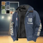 Rising Fan Pride Flannel Hoodie, Loyal Supporter Sport Hoodie HVN1436NO - Navy Blue