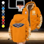 Rising Fan Pride Winter Fleece Jacket, Ski & Snowboard Mid-Layer HVN1436NO - Orange