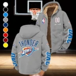 Basketball Energy Family Winter Fleece Jacket, Ultra-Soft Fleece Shell HVN1436OC - Grey