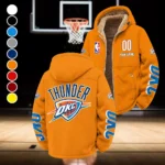 Basketball Energy Family Winter Fleece Jacket, Ultra-Soft Fleece Shell HVN1436OC - Orange