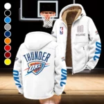 Basketball Energy Family Winter Fleece Jacket, Ultra-Soft Fleece Shell HVN1436OC - White