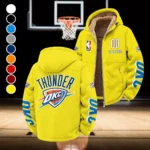 Basketball Energy Family Winter Fleece Jacket, Ultra-Soft Fleece Shell HVN1436OC - Yellow