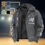 All-Season Hoop Family Flannel Hoodie, Everyday Game Fan Hoodie HVN1436OM - Gray