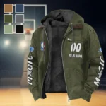 All-Season Hoop Family Flannel Hoodie, Everyday Game Fan Hoodie HVN1436OM - Green