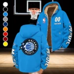All-Season Hoop Family Winter Fleece Jacket, Heavyweight Plush Fleece HVN1436OM - Cyan