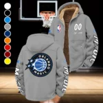 All-Season Hoop Family Winter Fleece Jacket, Heavyweight Plush Fleece HVN1436OM - Grey