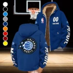 All-Season Hoop Family Winter Fleece Jacket, Heavyweight Plush Fleece HVN1436OM - Navy