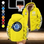 All-Season Hoop Family Winter Fleece Jacket, Heavyweight Plush Fleece HVN1436OM - Yellow