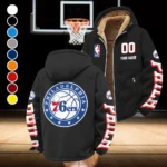 Basketball Support Crew Winter Fleece Jacket, Brushed Interior Winter Fleece HVN1436PH - Black