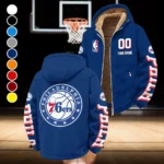 Basketball Support Crew Winter Fleece Jacket, Brushed Interior Winter Fleece HVN1436PH - Navy