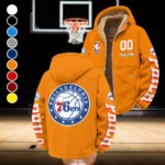 Basketball Support Crew Winter Fleece Jacket, Brushed Interior Winter Fleece HVN1436PH - Orange