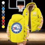 Basketball Support Crew Winter Fleece Jacket, Brushed Interior Winter Fleece HVN1436PH - Yellow