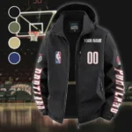 Rising Court Crew Fleece Windbreaker Jacket, Anti-Pill Wind-Blocking Fleece HVN1436PT - Black