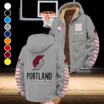 Rising Court Crew Winter Fleece Jacket, Anti-Pill Thermal Fleece HVN1436PT - Grey