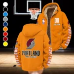 Rising Court Crew Winter Fleece Jacket, Anti-Pill Thermal Fleece HVN1436PT - Orange