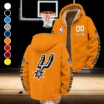 Basketball Energy Family Winter Fleece Jacket, Warm Core Loft Fleece HVN1436SA - Orange