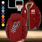 Basketball Energy Family Winter Fleece Jacket, Warm Core Loft Fleece HVN1436SA - Wine