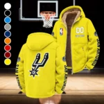 Basketball Energy Family Winter Fleece Jacket, Warm Core Loft Fleece HVN1436SA - Yellow