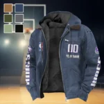 Rising Sport Spirit Flannel Hoodie, Cold Game Day Hoodie HVN1436SK - Navy Blue