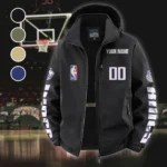 Rising Sport Spirit Fleece Windbreaker Jacket, Midweight Thermal Windbreaker HVN1436SK - Black