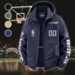 Rising Sport Spirit Fleece Windbreaker Jacket, Midweight Thermal Windbreaker HVN1436SK - Navy
