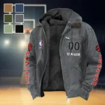 Streetwear Hoop Lifestyle Flannel Hoodie, Athletic Lifestyle Fan Hoodie HVN1436TR - Gray