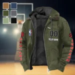 Streetwear Hoop Lifestyle Flannel Hoodie, Athletic Lifestyle Fan Hoodie HVN1436TR - Green