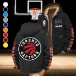 Streetwear Hoop Lifestyle Winter Fleece Jacket, Breathable Winter Comfort HVN1436TR - Black